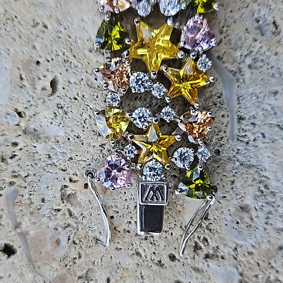 Charles Winston for JTV Sterling Silver & Bella Luce Gemstone Bracelet - Picture 11 of 16